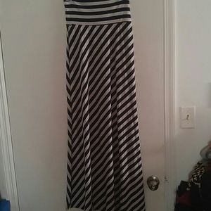 Lily Rose striped tube top dress
